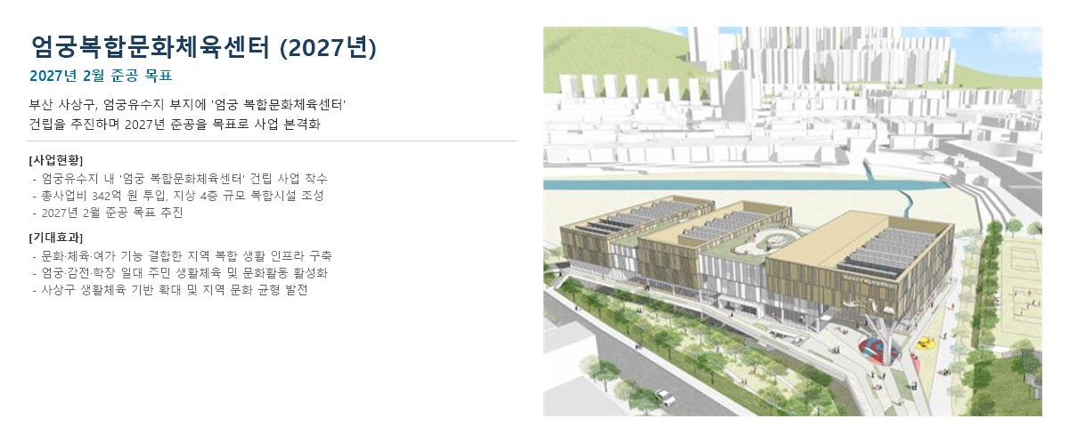 엄궁역 트라비스 하늘채 엄궁복합문화체육센터 엄궁역 트라비스 하늘채 개발계획 · 엄궁역 5호선