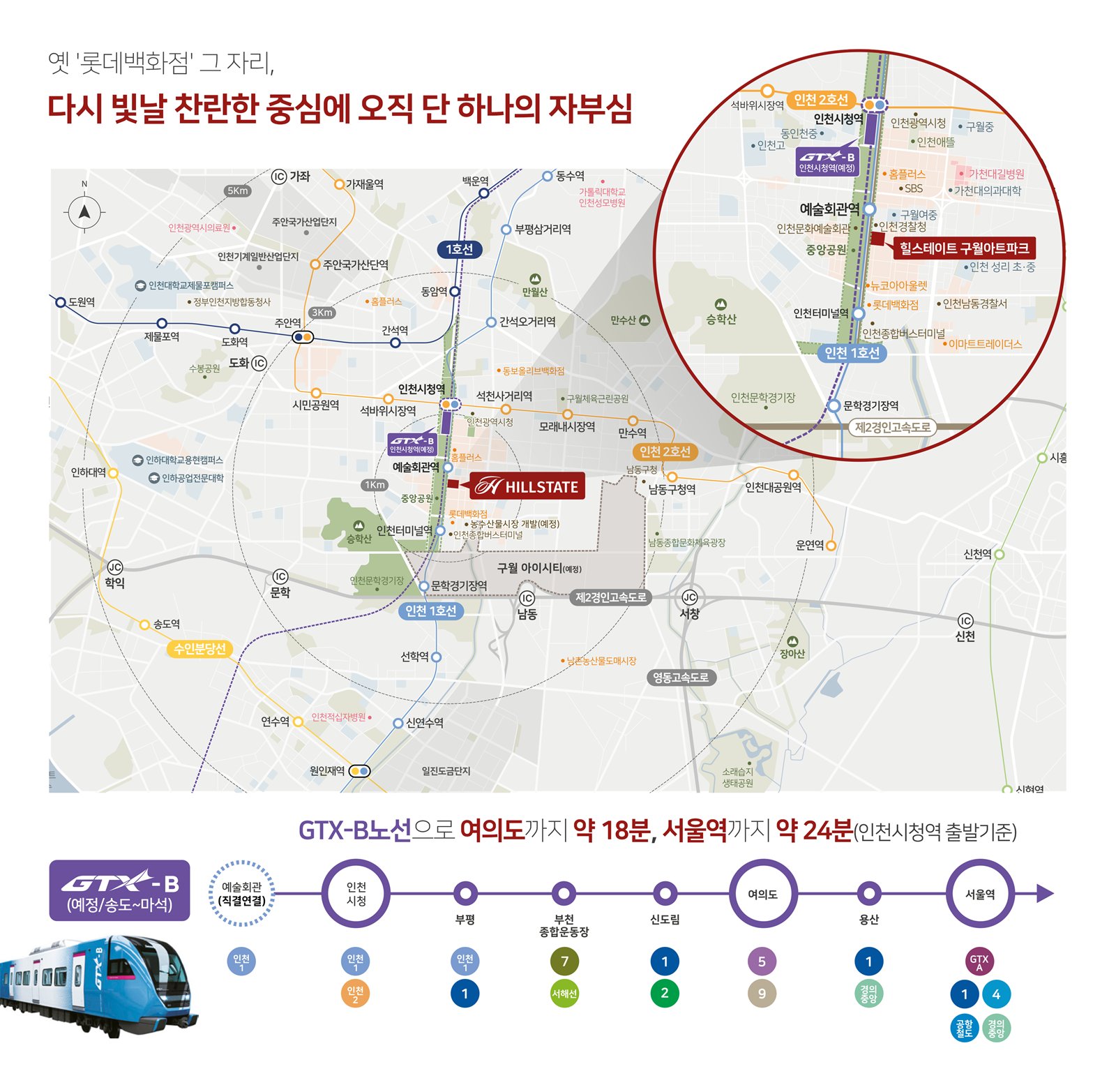힐스테이트 구월아트파크 입지환경 지도