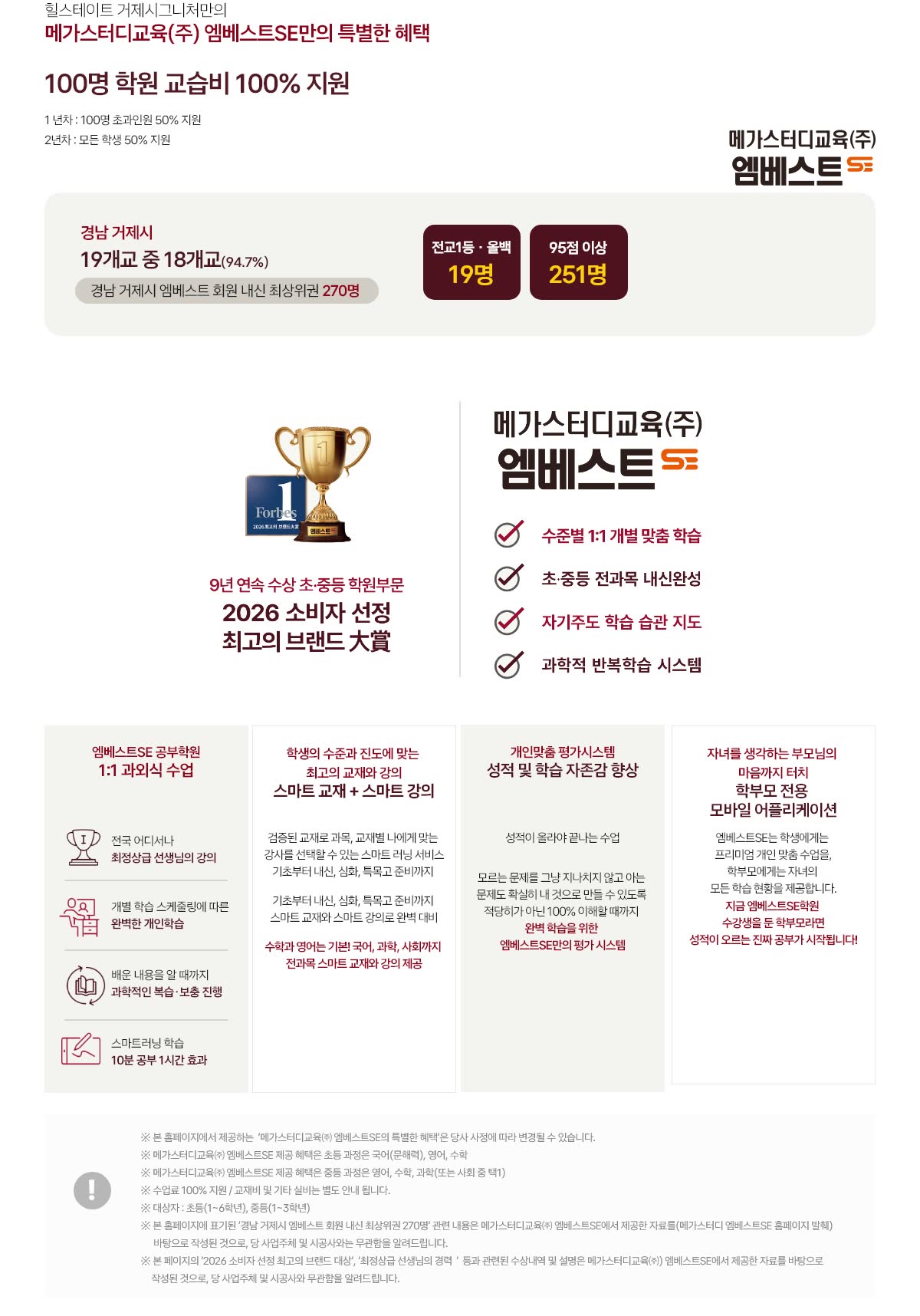 힐스테이트 거제시그니처 메가스터디 엠베스트SE 힐스테이트 거제시그니처 교육특화 · 애서튼국제외국인학교 · 엠베스트