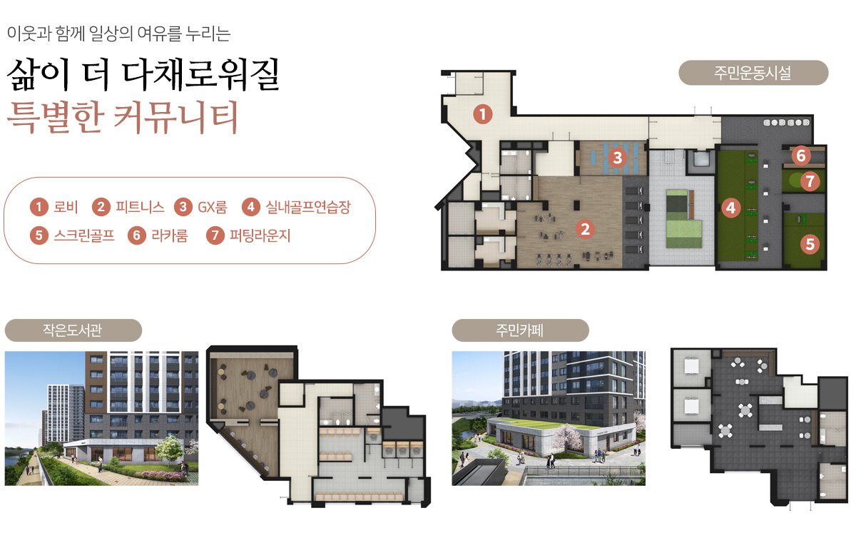 첨단3지구 호반써밋 A7BL 커뮤니티