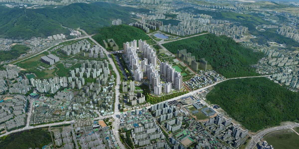 더샵 검단레이크파크 투시도 · 단지설계 4